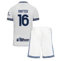 Maglia Calcio Inter Milan Davide Frattesi #16 Seconda Divisa Bambino 2024-25 Manica Corta (+ pantaloncini)